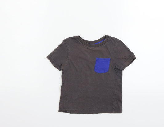 George Boys Grey   Basic T-Shirt Size 12-18 Months