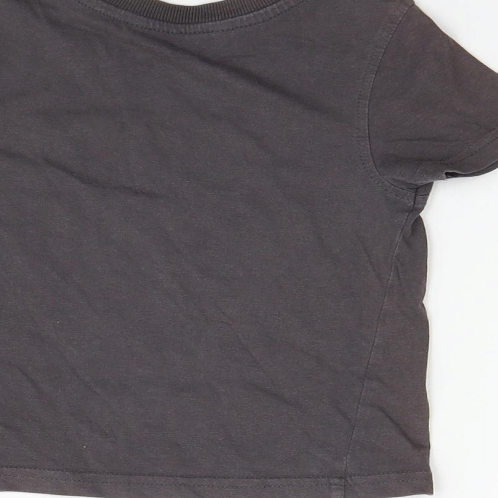 George Boys Grey   Basic T-Shirt Size 12-18 Months
