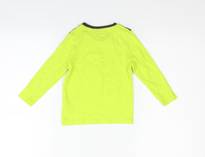 Tu Boys Green Houndstooth  Basic T-Shirt Size 12-18 Months