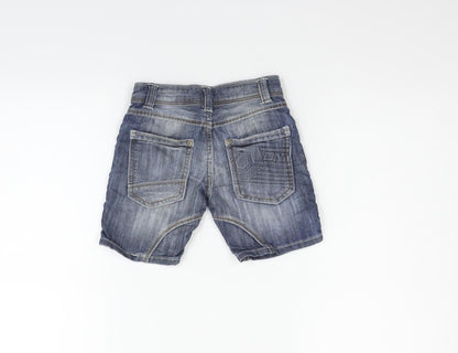 Preloved Matalan Girls Blue   Chino Shorts Size 3 Years - Back