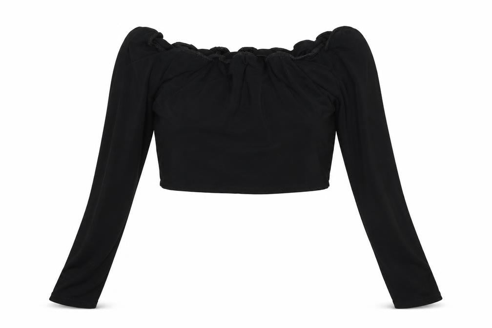 PRETTYLITTLETHING Womens Black   Basic Blouse Size 12
