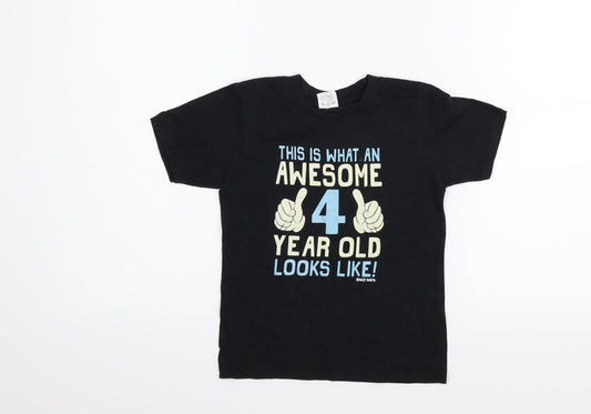 Gildan Boys Black   Basic T-Shirt Size XS  - awesome