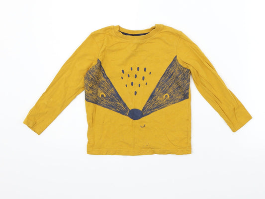 george  Boys Yellow   Basic T-Shirt Size 3-4 Years