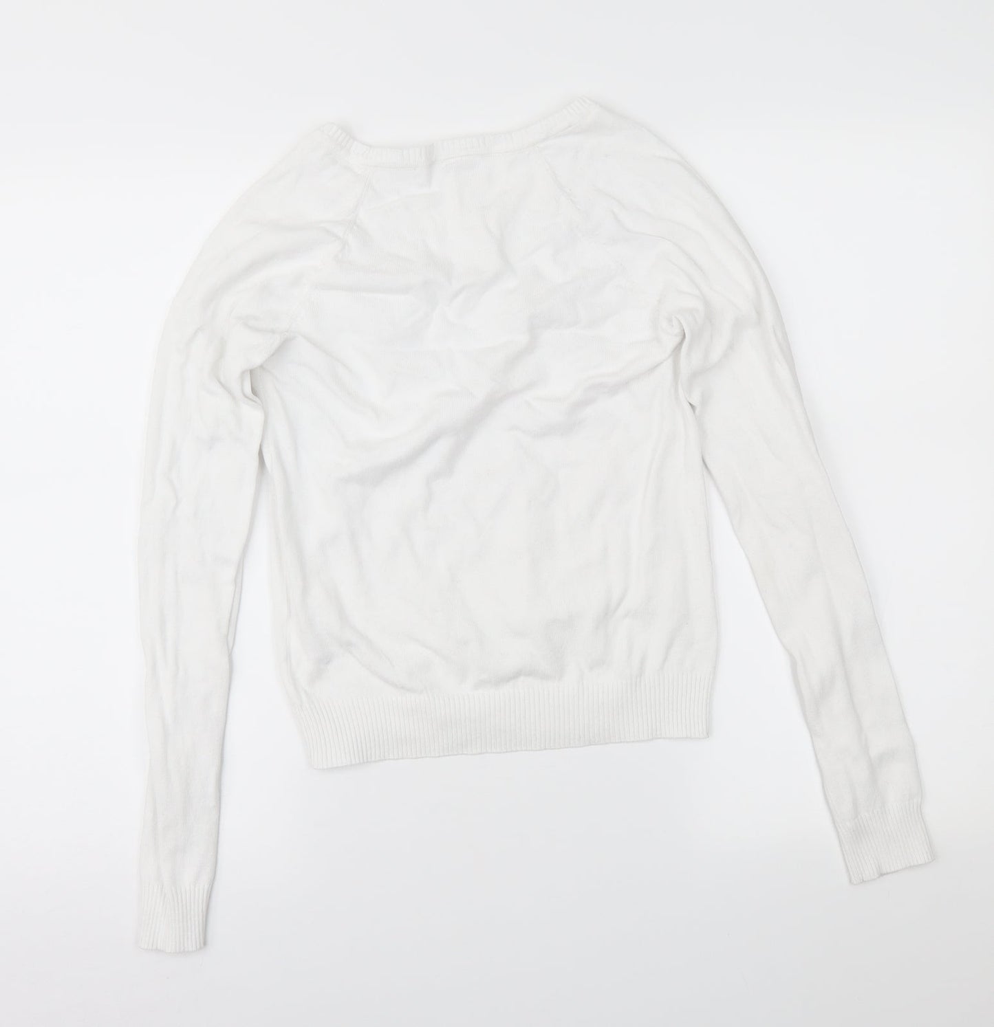 Preworn Womens White   Pullover Jumper Size M