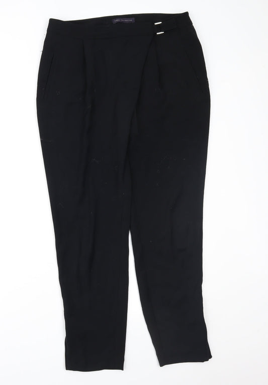 Marks and Spencer Womens Black   Trousers  Size 12 L28 in