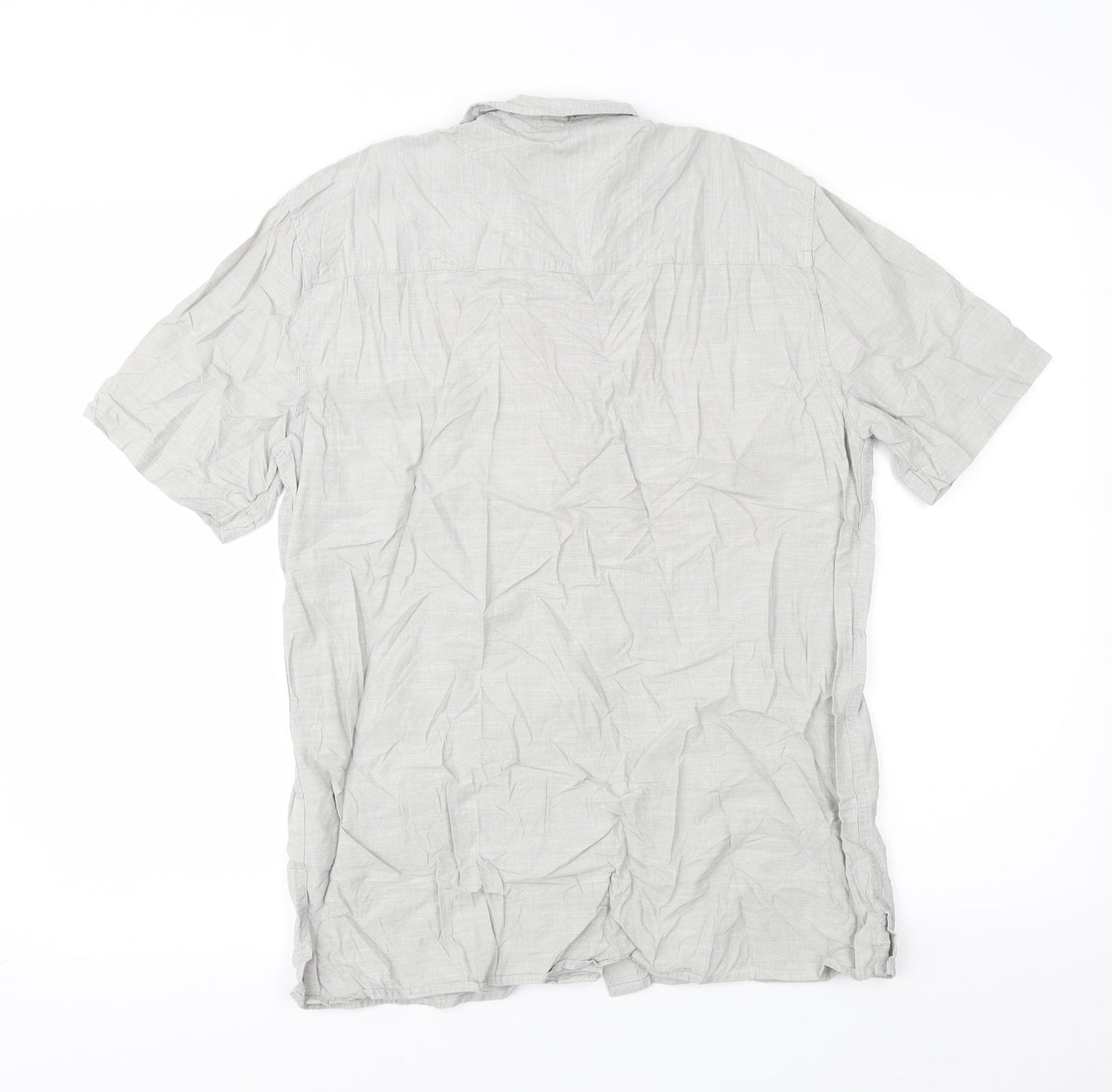 Topman Mens Grey    Button-Up Size M