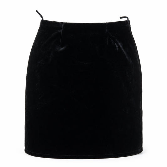 Betty Barclay Womens Black  Velour Straight & Pencil Skirt Size 36 in