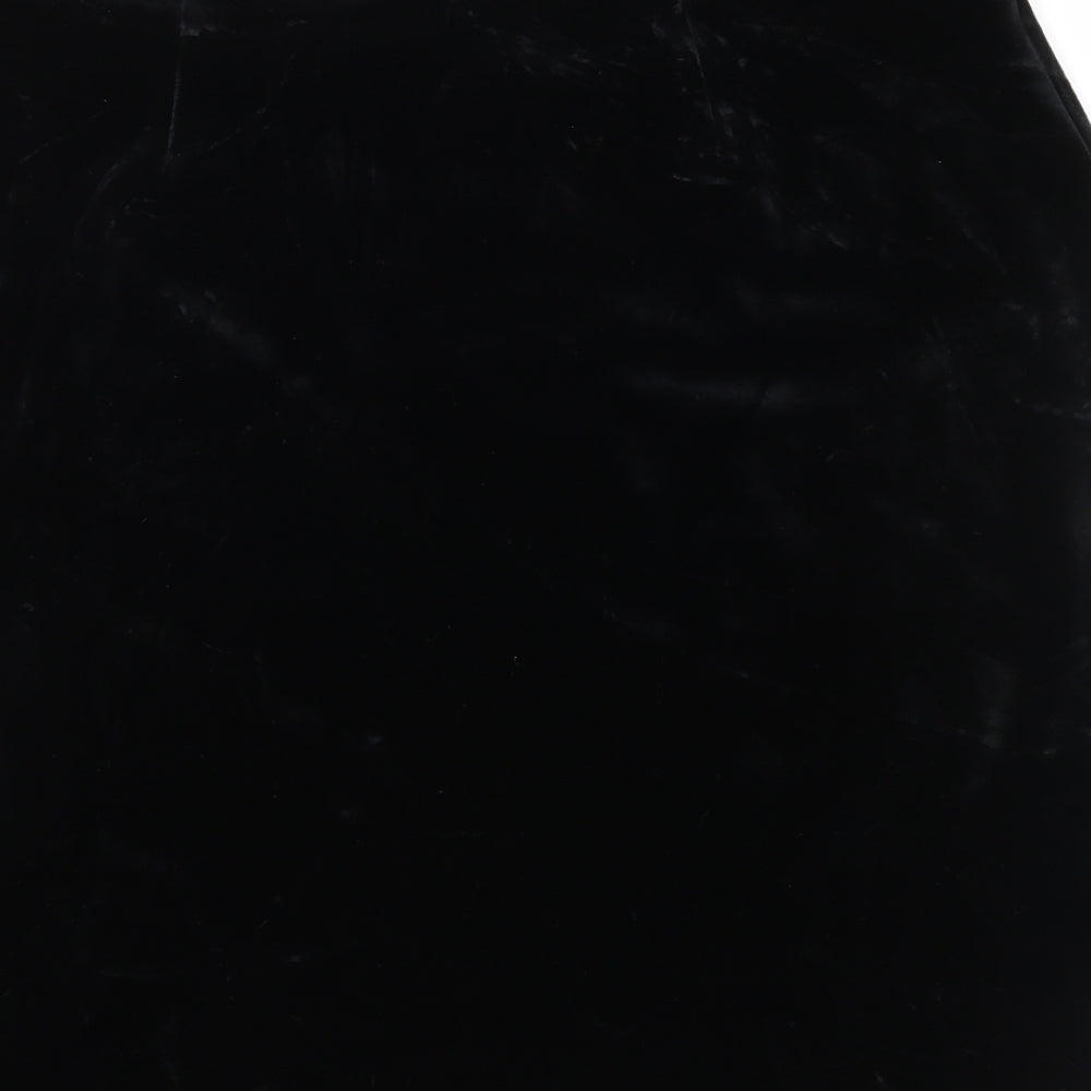 Betty Barclay Womens Black  Velour Straight & Pencil Skirt Size 36 in