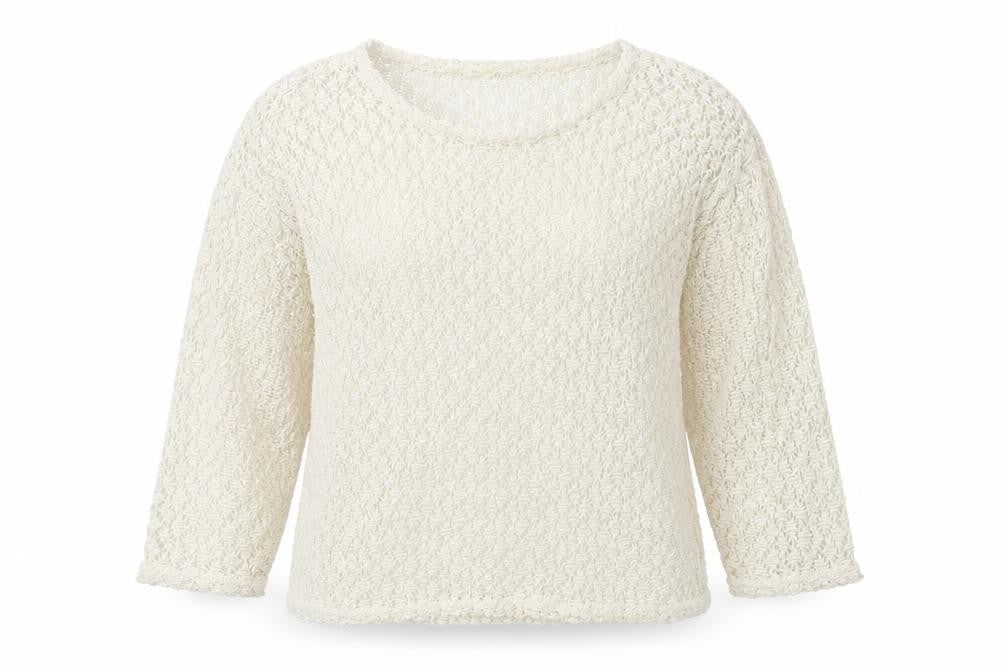 Preworn Womens Ivory  Lace Pullover Jumper Size S