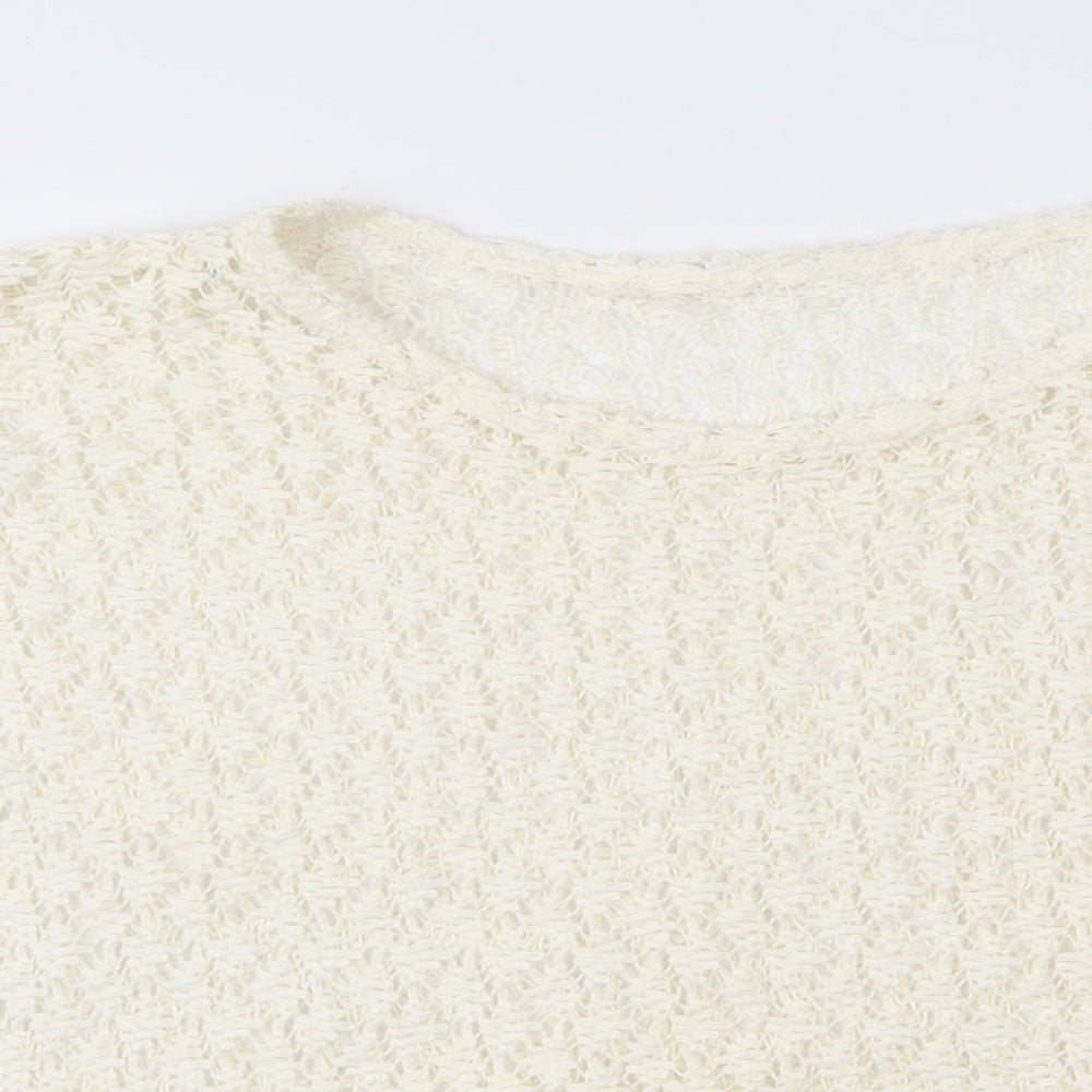 Preworn Womens Ivory  Lace Pullover Jumper Size S