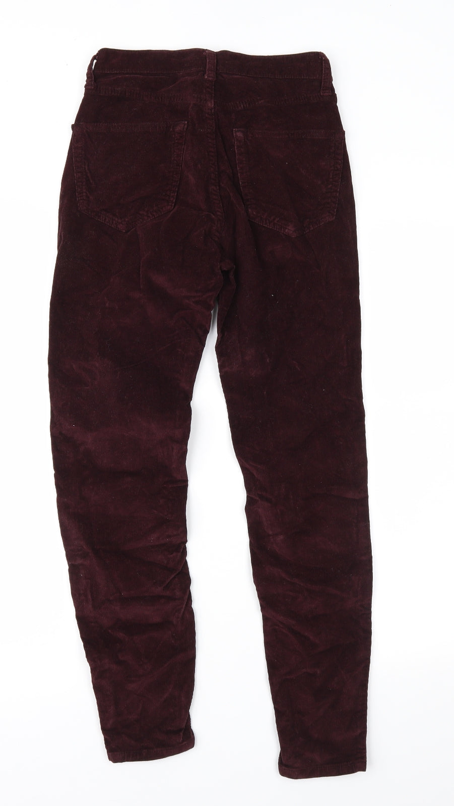 Topshop Womens Purple  Corduroy Trousers  Size 25 in L30 in