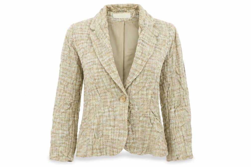 AMARANTO Womens Beige   Jacket Blazer Size 12