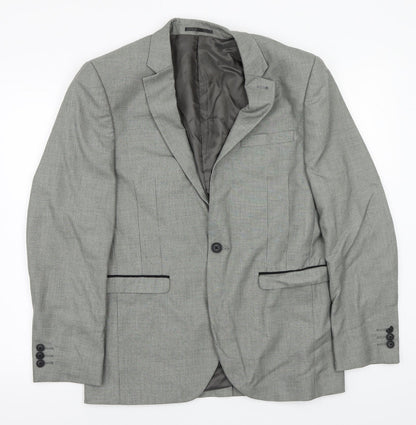 Next Mens Grey   Jacket Suit Jacket