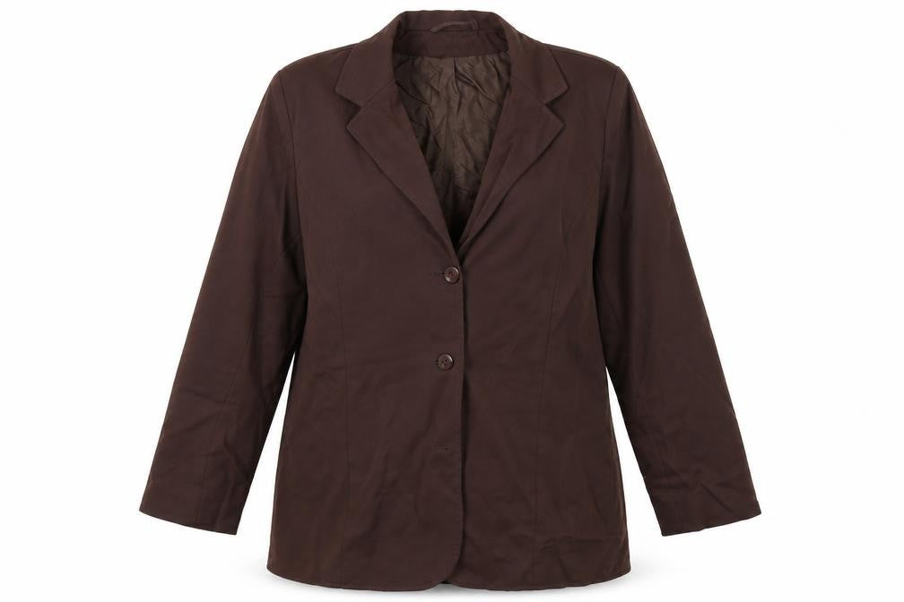 Slimma Womens Brown   Jacket Suit Jacket Size 16
