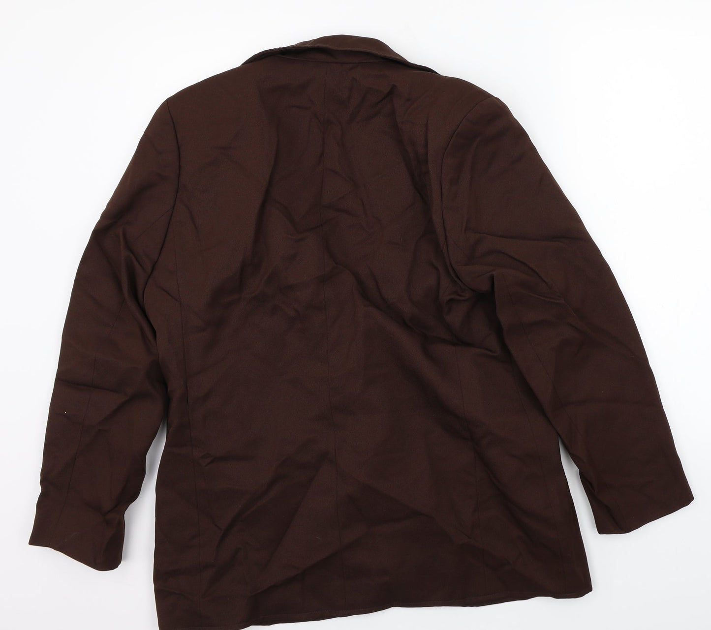 Slimma Womens Brown   Jacket Suit Jacket Size 16