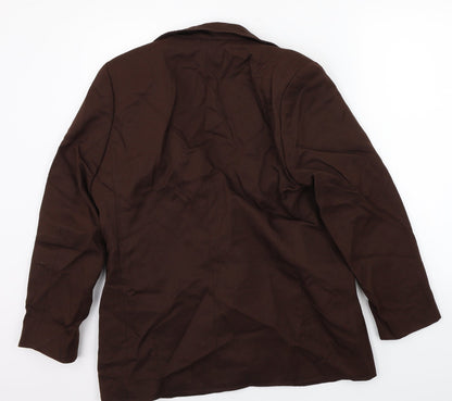 Slimma Womens Brown   Jacket Suit Jacket Size 16