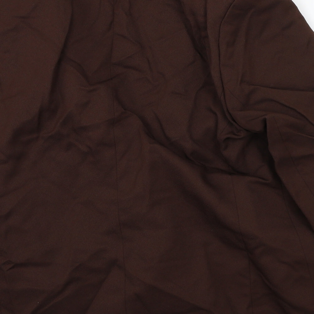 Slimma Womens Brown   Jacket Suit Jacket Size 16