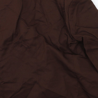 Slimma Womens Brown   Jacket Suit Jacket Size 16
