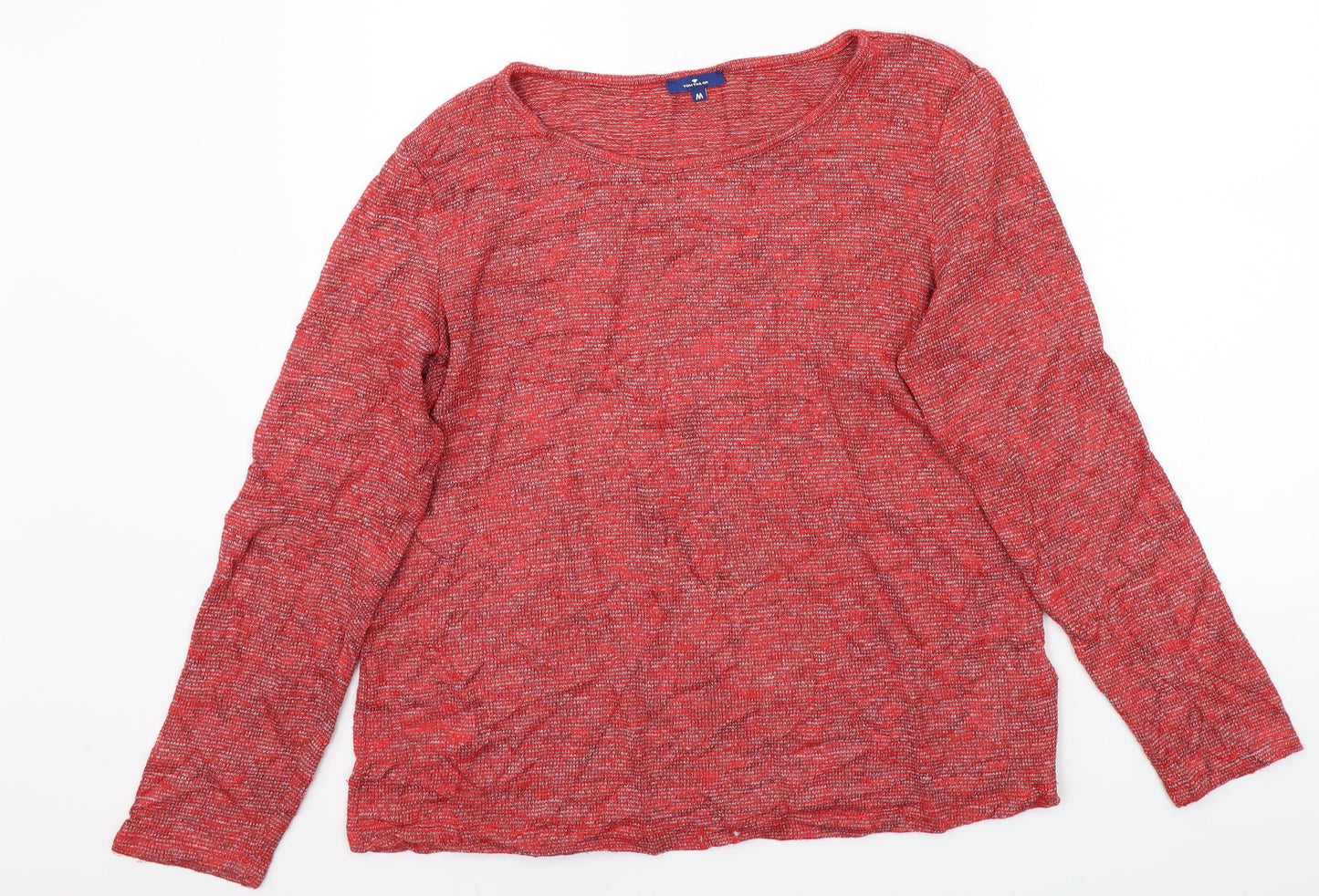 TOM TAILOR Womens Red   Basic T-Shirt Size M