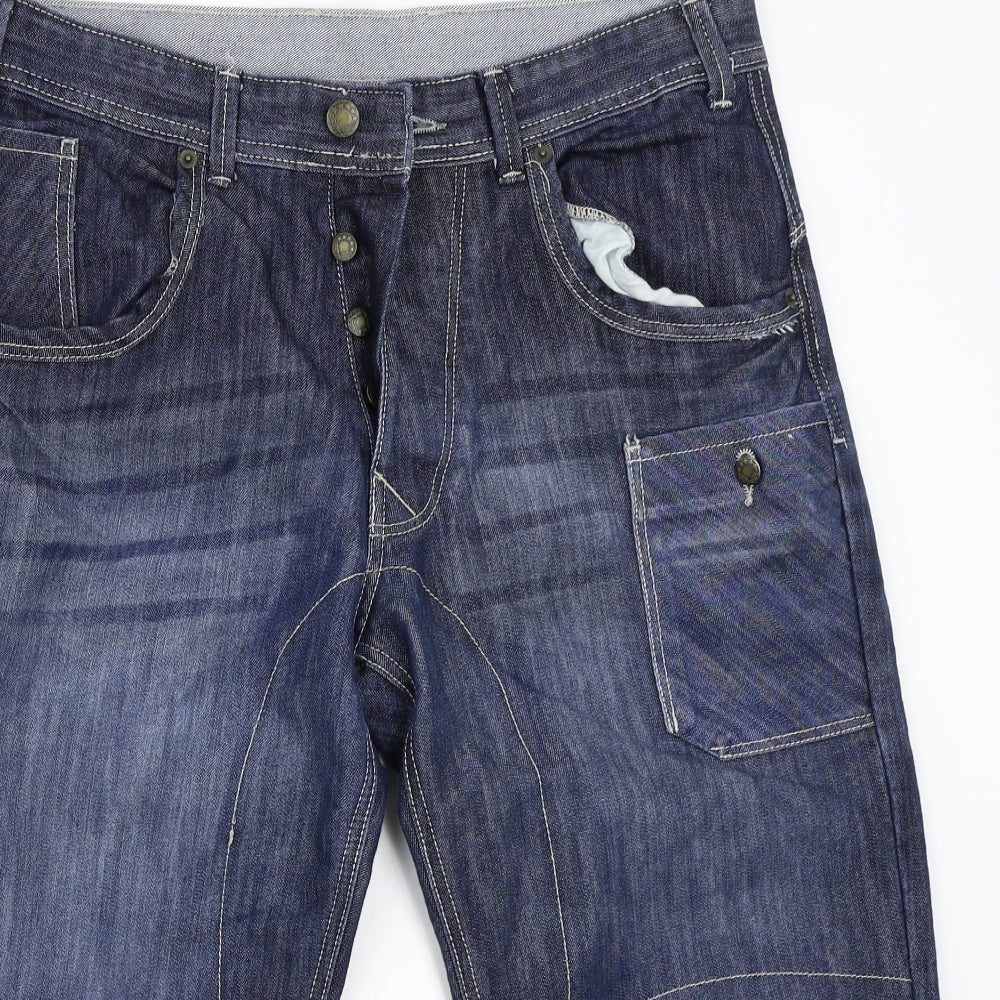 Preworn Womens Blue   Bermuda Shorts Size 34