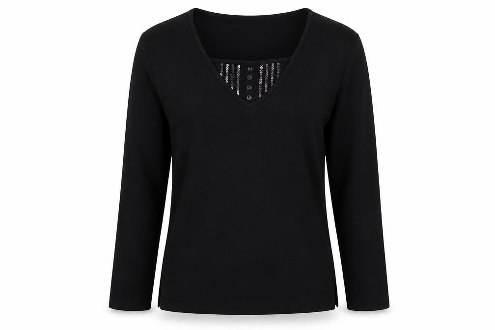 Bonmarché Womens Black Knit Pullover Jumper Size M