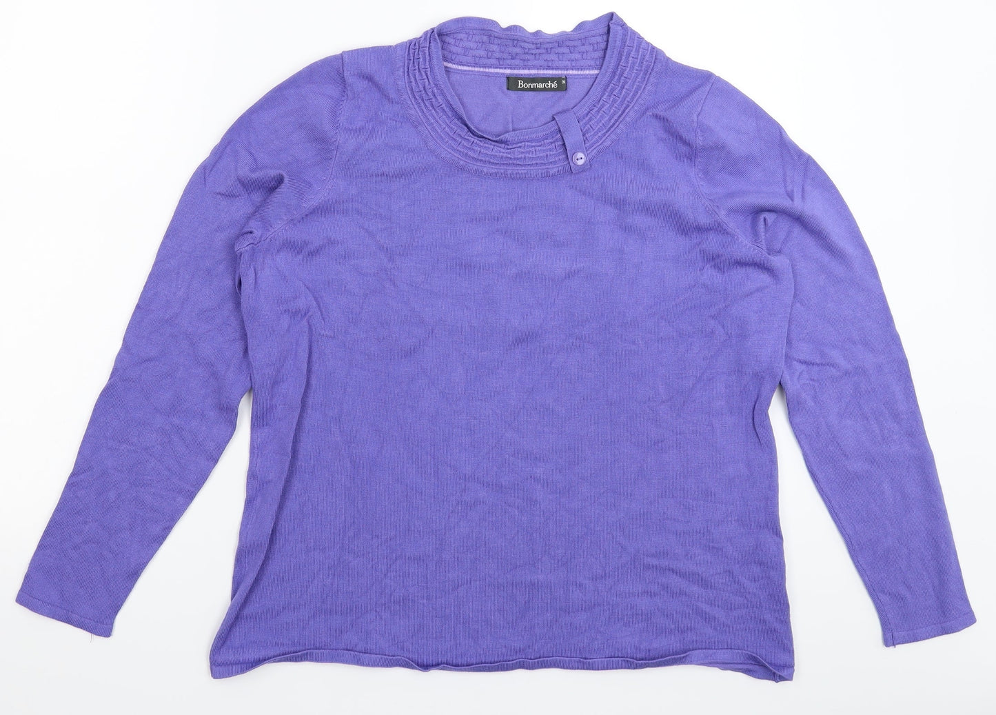 Bonmarché Womens Purple  Knit Pullover Jumper Size M