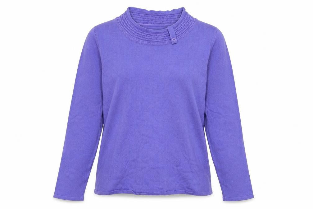 Bonmarché Womens Purple Knit Pullover Jumper Size M