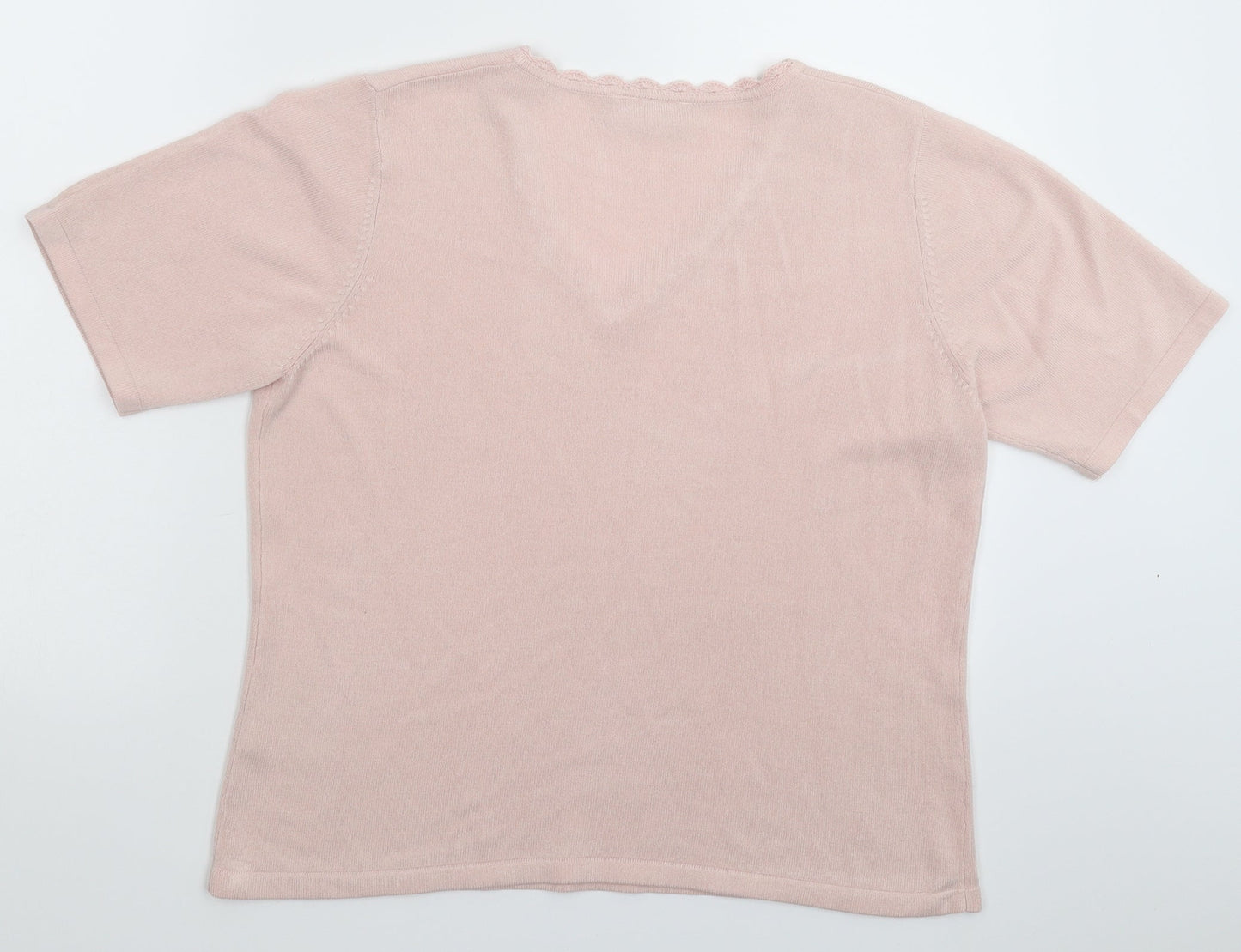 BHS Womens Pink  Knit Pullover Jumper Size 16