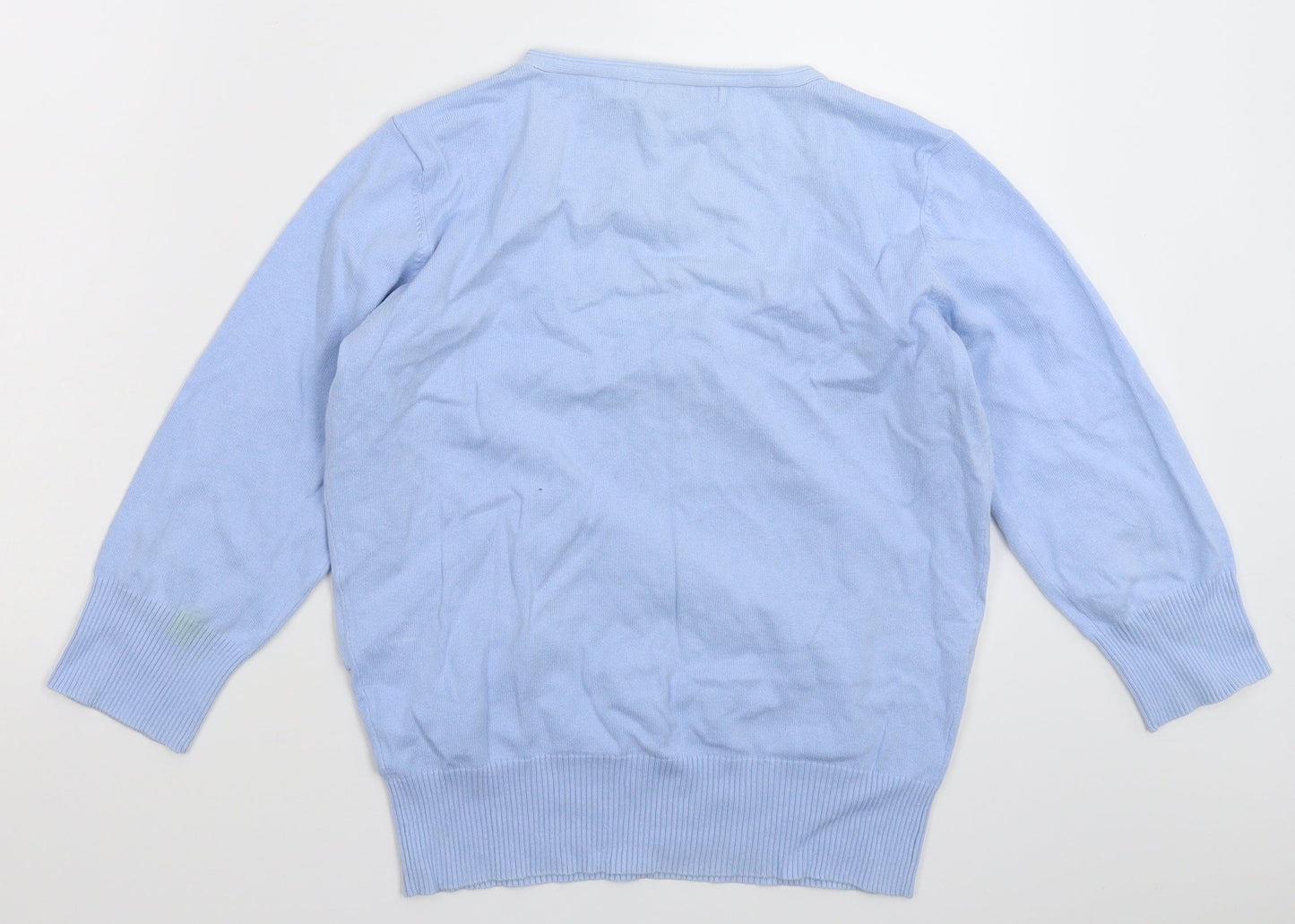 M&Co Womens Blue  Knit Pullover Jumper Size M