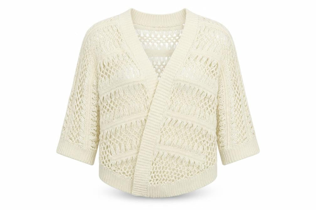 Falmer Womens White  Knit Pullover Jumper Size M