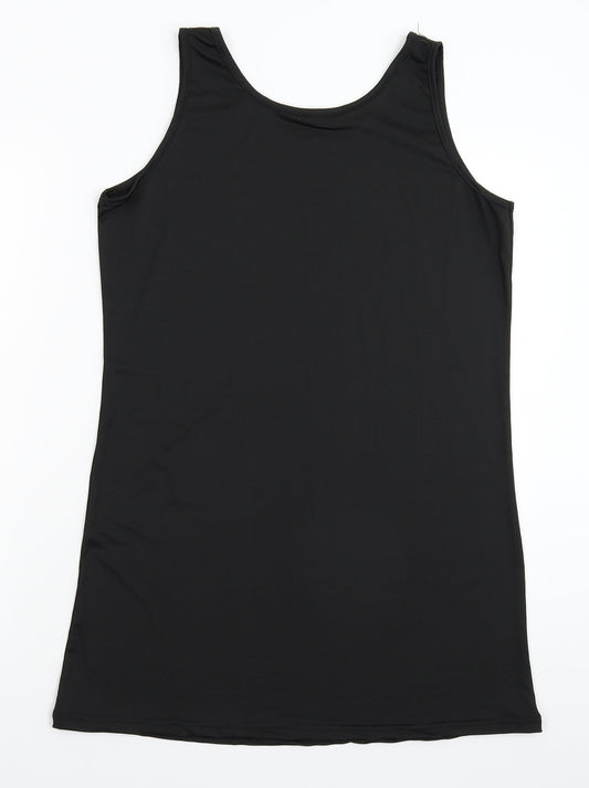 Preworn Womens Black   Tank Dress  Size L