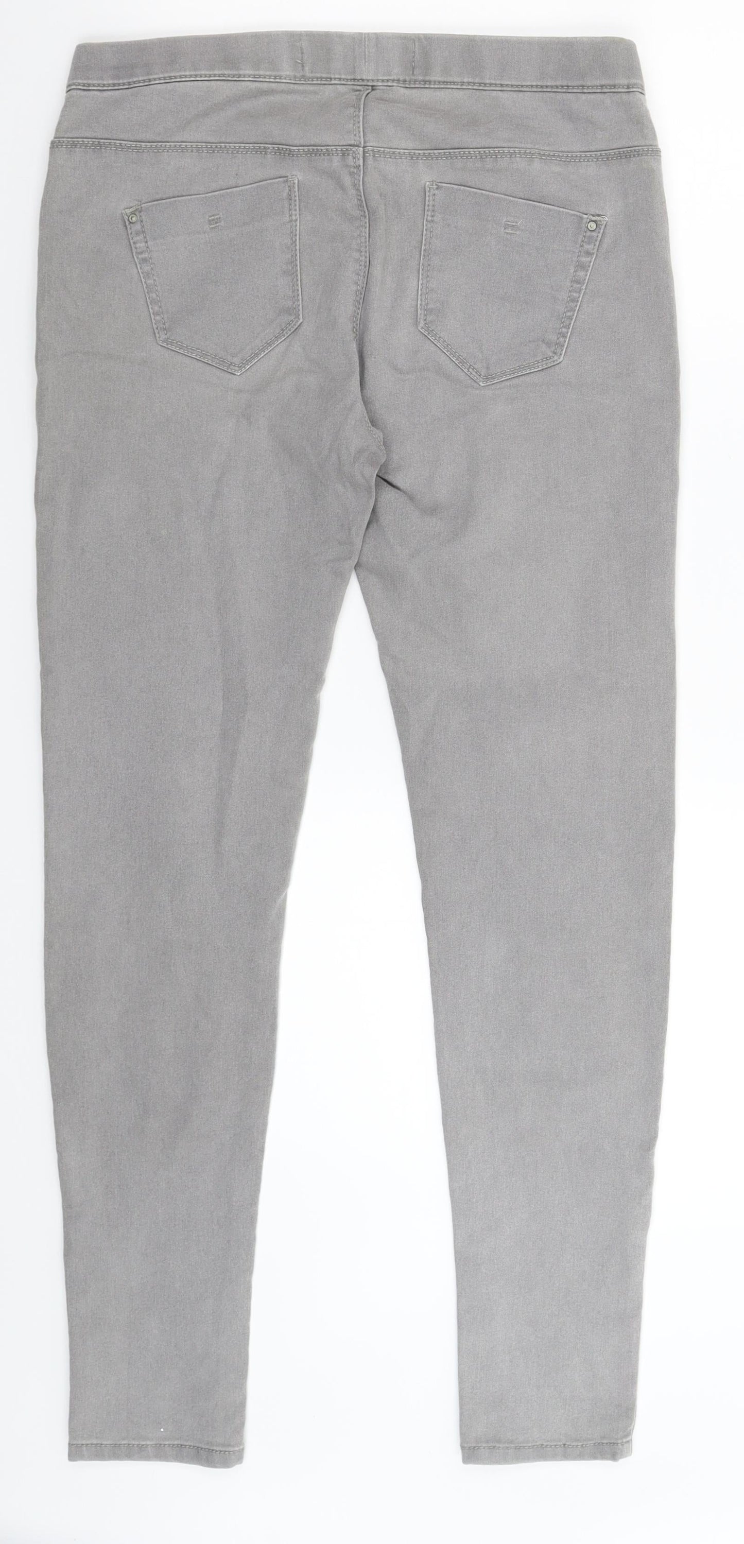 Denim & Co. Womens Grey  Denim Jegging Jeans Size 10 L30 in