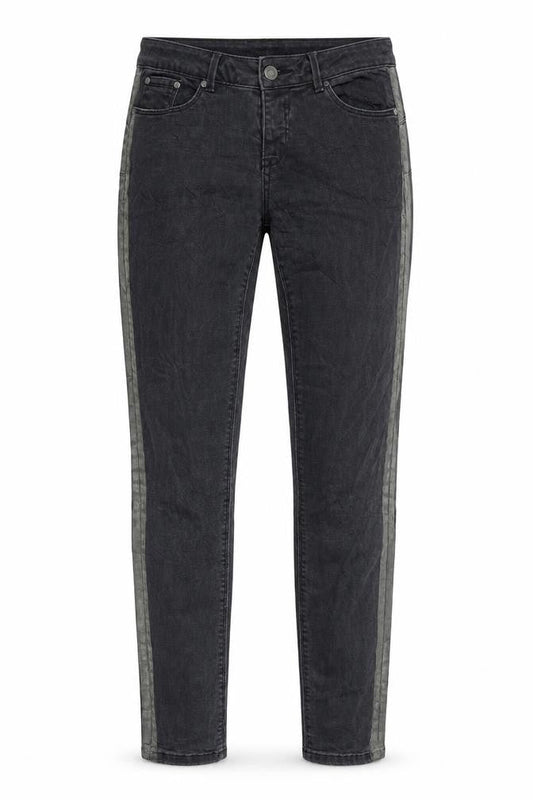 Blend She Womens Grey Striped Denim Skinny Jeans Size 32 in L30 in