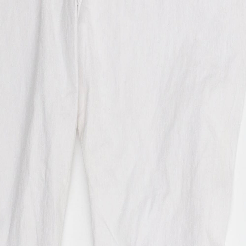 Preworn Womens White  Denim Skinny Jeans Size 3XL L28 in