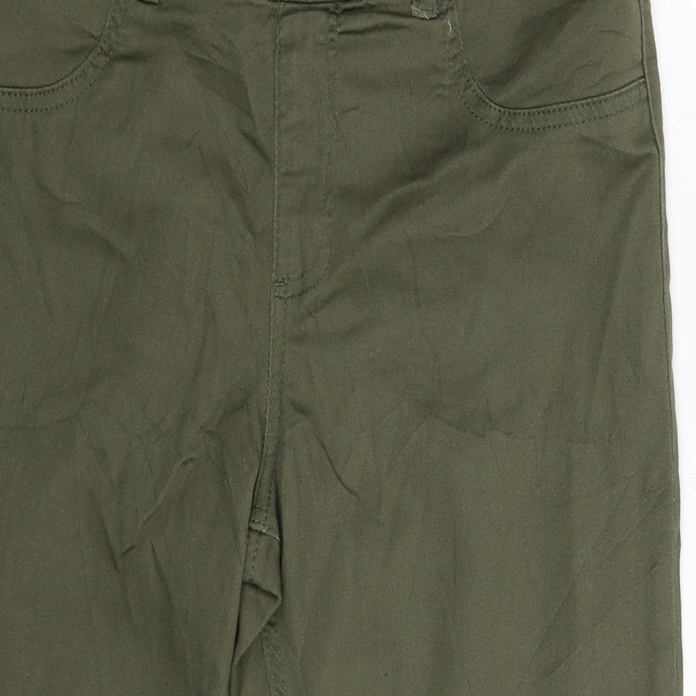 Janina Womens Green  Denim Cropped Jeans Size 36 in L23 in