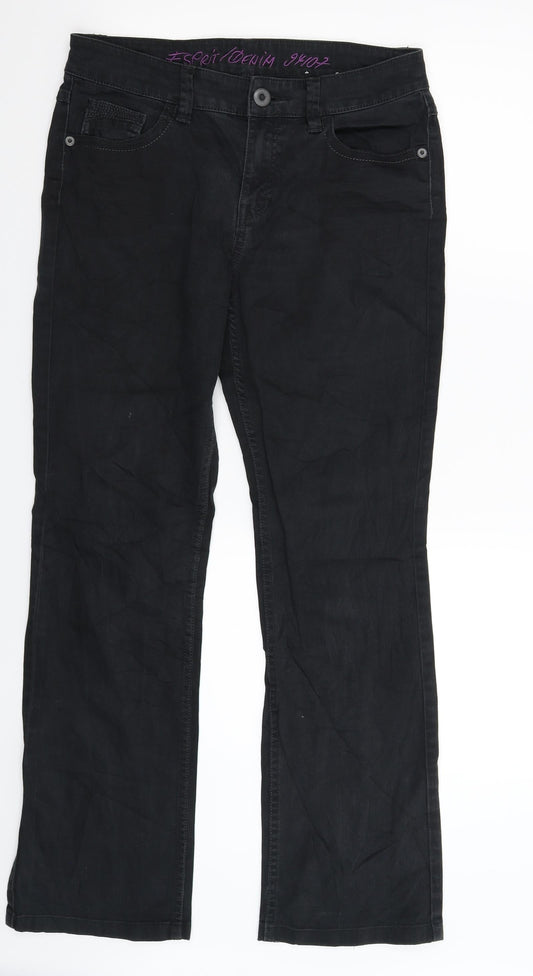 Esprit Womens Black  Denim Bootcut Jeans Size 30 in L31 in
