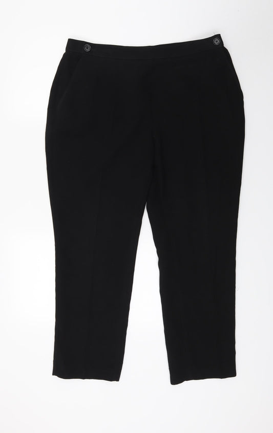 Mark Shale Womens Black   Trousers  Size 16 L24 in