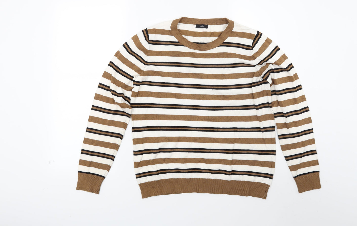 M&Co Womens Brown  Knit Pullover Jumper Size 14