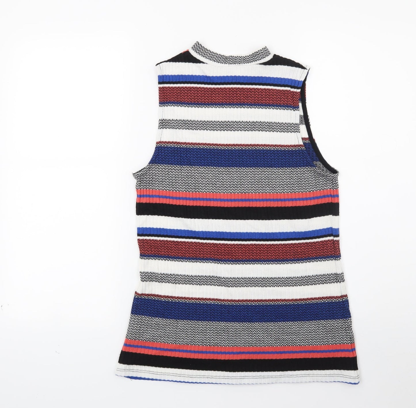 Matalan Womens Blue Striped  Tunic Jumper Size 14
