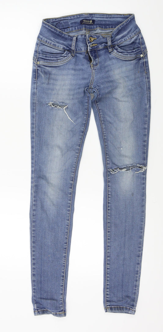 Preworn Womens Blue   Skinny Jeans Size 10 L27 in