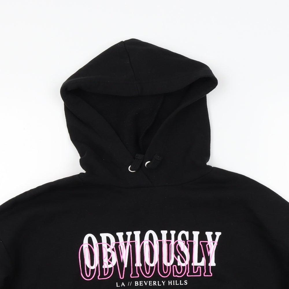 Primark Boys Black   Pullover Hoodie Size 15 Years
