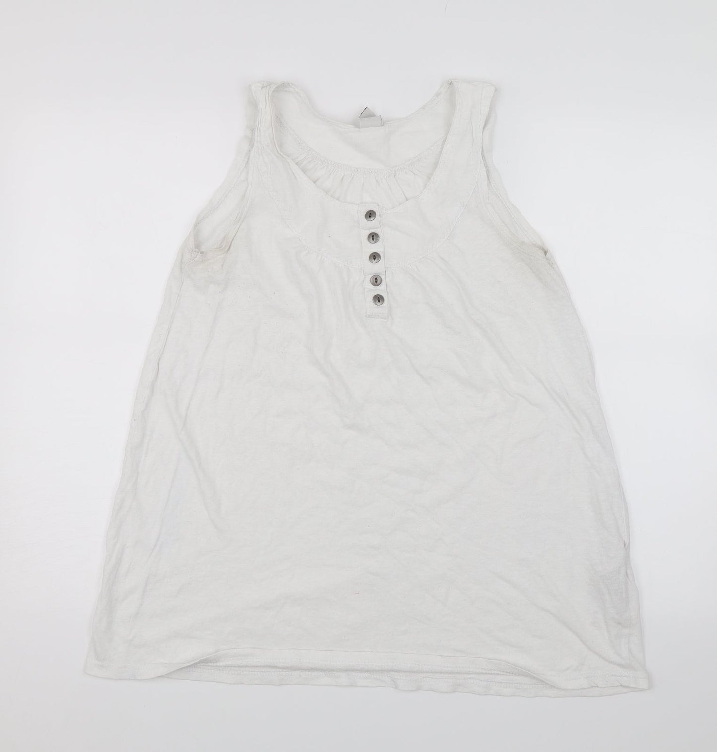 VILA Womens White   Basic Tank Size M