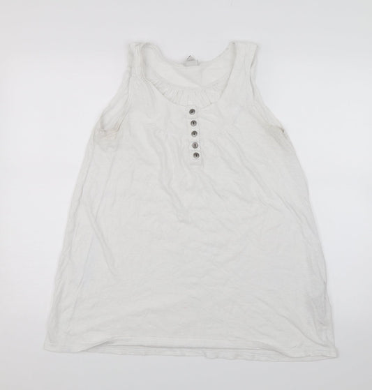 VILA Womens White   Basic Tank Size M