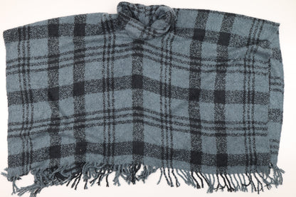 Next Womens Blue Plaid  Shrug Jumper One Size
