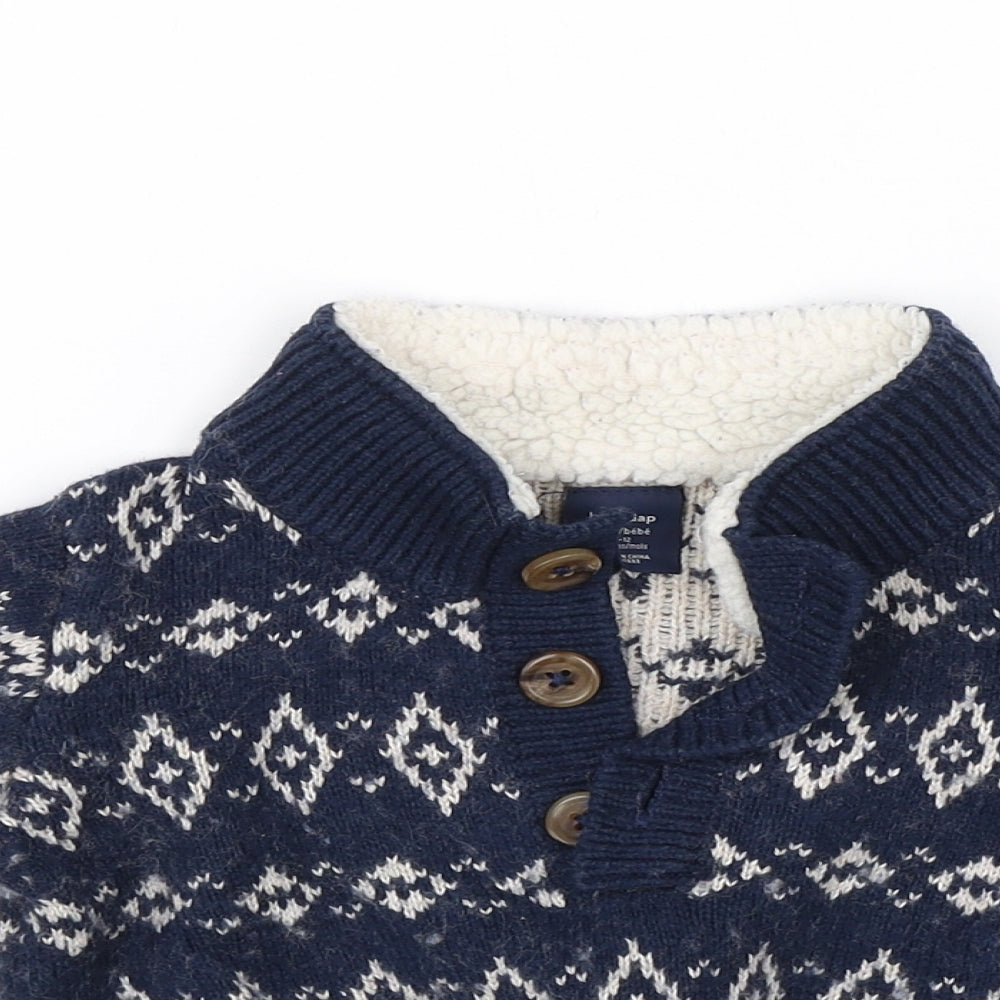 Gap Baby Blue   Pullover Jumper Size 6-9 Months
