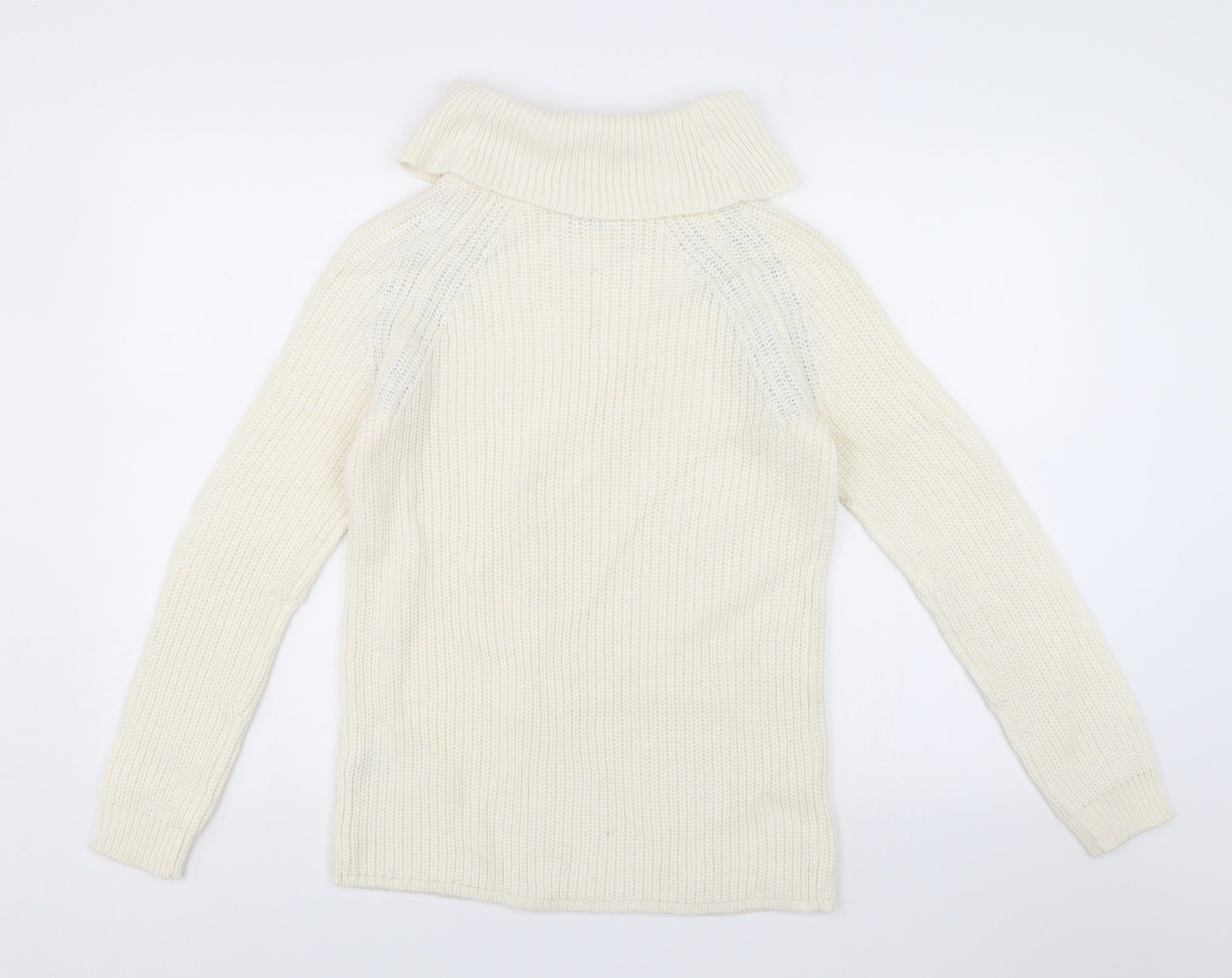 Papaya Womens White   Pullover Jumper Size S