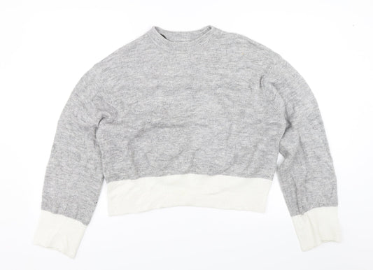 H&M Womens Grey   Pullover Jumper Size XS
