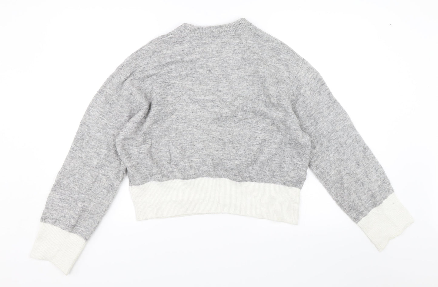 H&M Womens Grey   Pullover Jumper Size XS