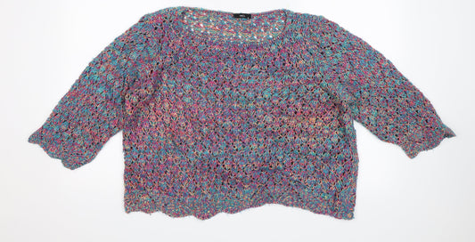 M&Co. Womens Multicoloured   Pullover Jumper Size M