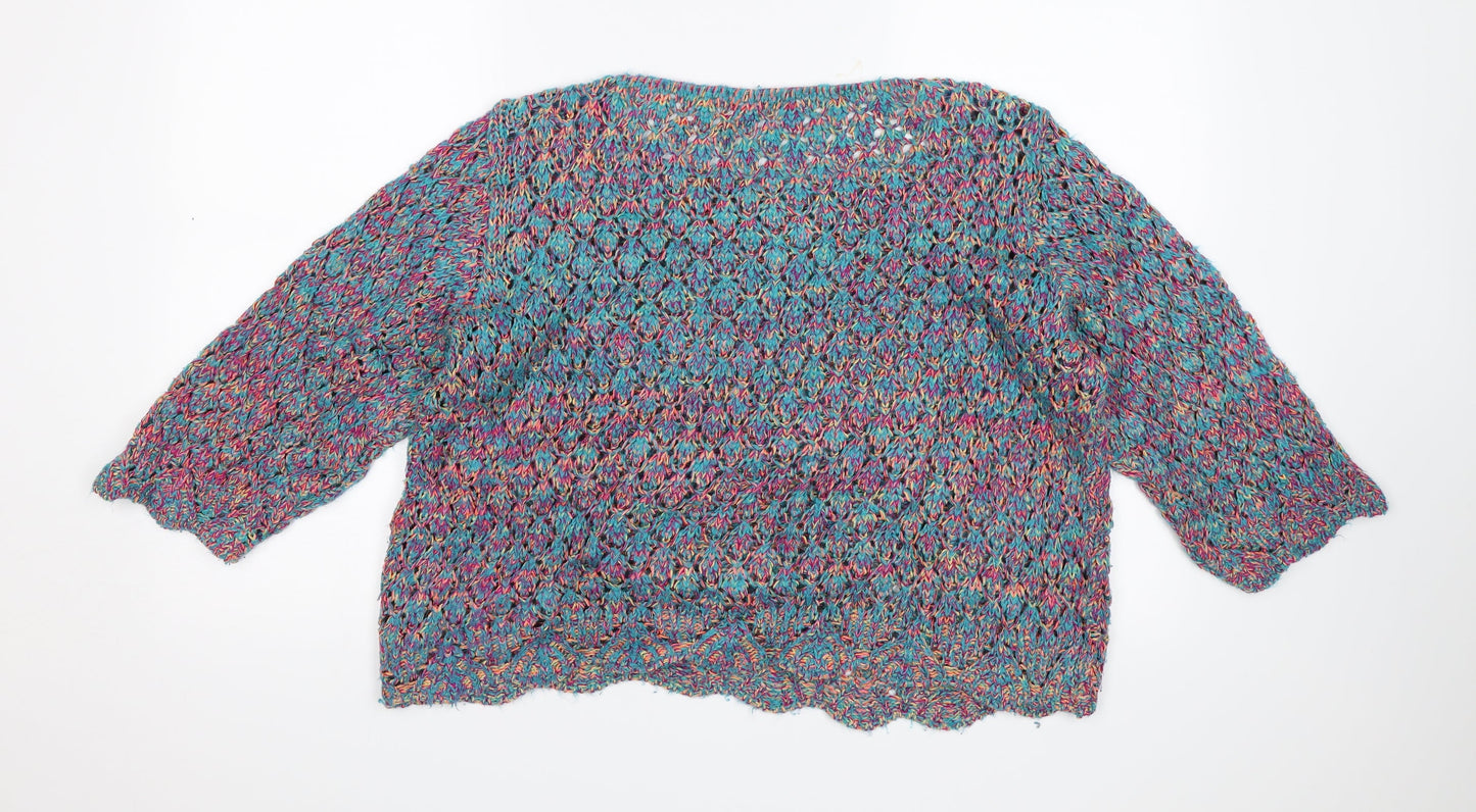 M&Co. Womens Multicoloured   Pullover Jumper Size M